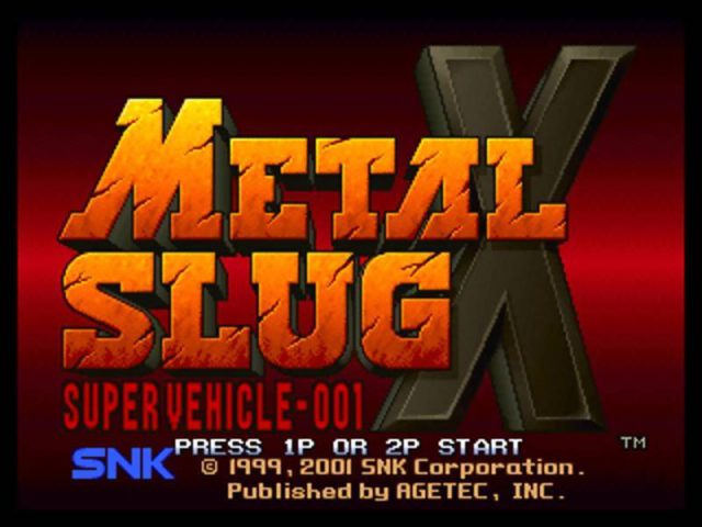 Metal Slug X title screen image #1 