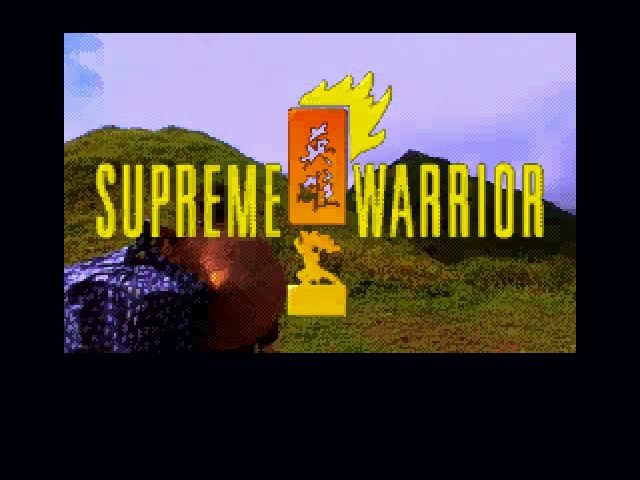 Supreme Warrior title screen image #1 