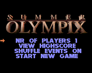 Summer Olympix title screen image #1 