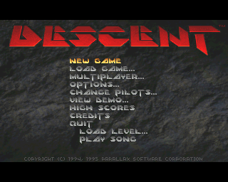 Descent title screen image #1 