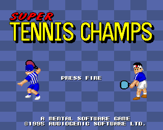 Super Tennis Champs title screen image #1 