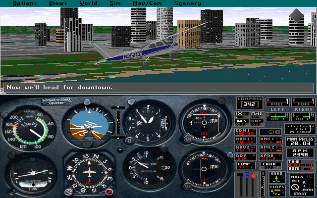 Flight Simulator 5.0  in-game screen image #1 