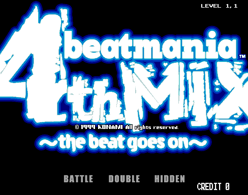 Beatmania 4th Mix: The Beat Goes On title screen image #1 