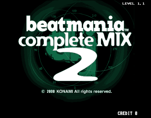 Beatmania Complete Mix 2 title screen image #1 