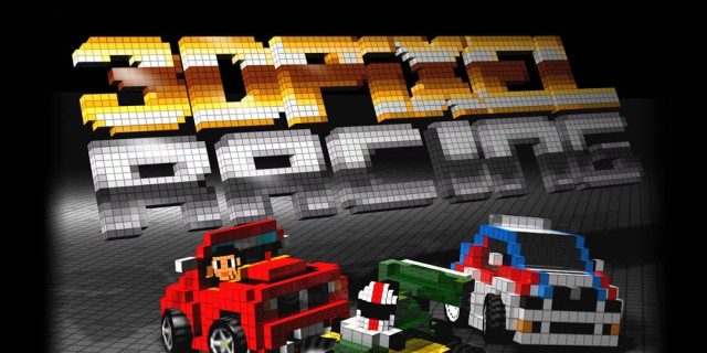 3D Pixel Racing title screen image #1 