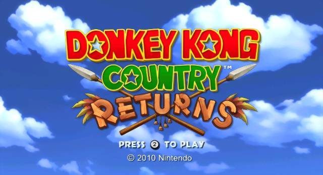 Donkey Kong Country Returns  title screen image #1 