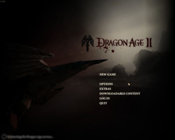Dragon Age II  title screen image #1 