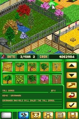 Zoo Tycoon DS: Doubutuen wo Tukurou in-game screen image #1 